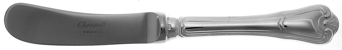 Port Royal (Silverplate) Butter Spreader Hollow Hdl-Paddle/Stainless Blade by Christofle France-1