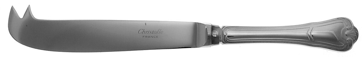Port Royal (Silverplate) Cheese Knife with Stainless Blade by Christofle France-1