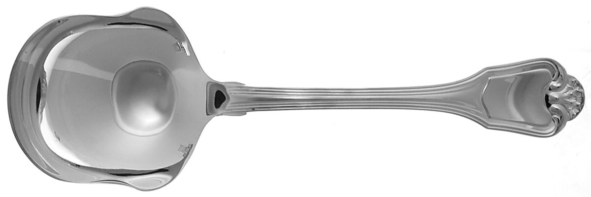 Port Royal (Silverplate) Boiled Potato Ladle, Solid Piece by Christofle France-1