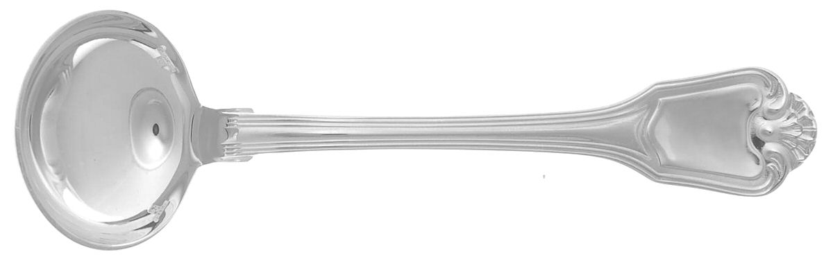 Port Royal (Silverplate) Solid Piece Cream Ladle by Christofle France-1