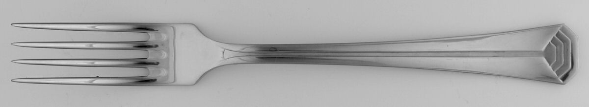 Pyramis (Stainless) Solid Serving Fork by Christofle France-1