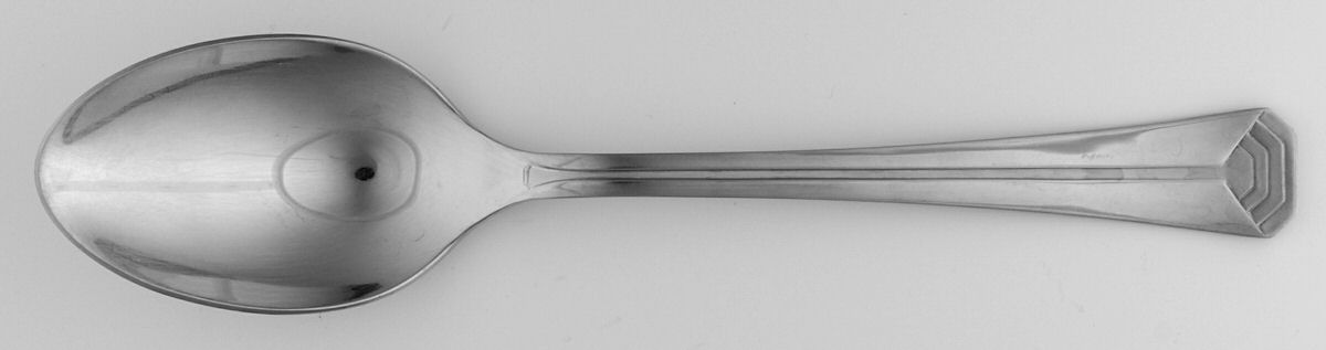 Pyramis (Stainless) Solid Serving Spoon by Christofle France-1