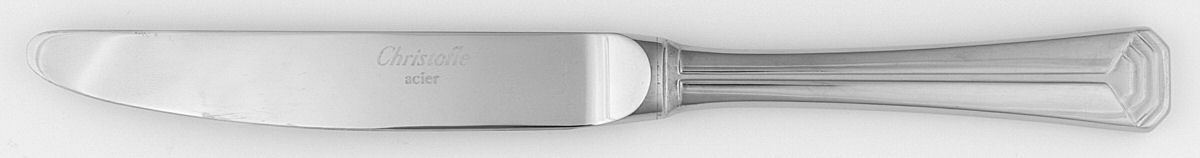 Pyramis (Stainless) Dessert Knife with Stainless Blade by Christofle France-1