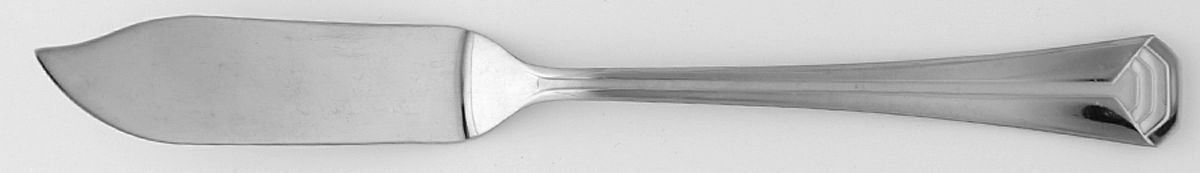 Pyramis (Stainless) Individual Solid Fish Knife by Christofle France-1
