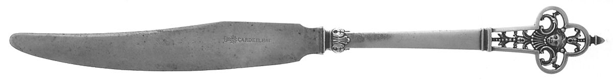 Renaissance (Sterling, 1991) Dessert Knife with Stainless Blade by Christofle France-1