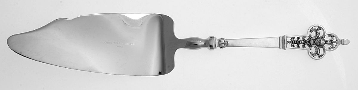 Renaissance (Sterling, 1991) Pie & Cake Server with Stainless Blade by Christofle France-1