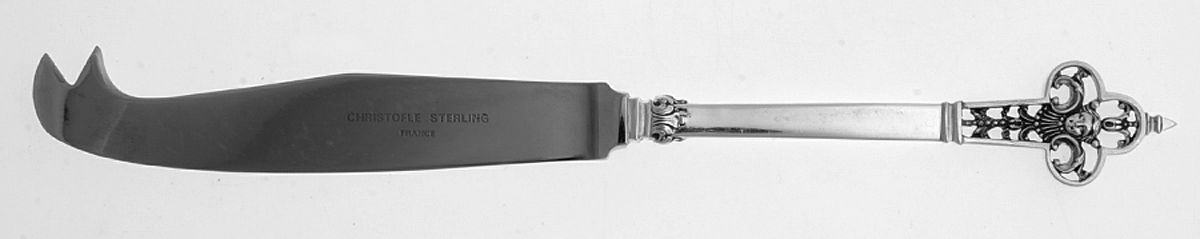 Renaissance (Sterling, 1991) Cheese Knife with Stainless Blade by Christofle France-1