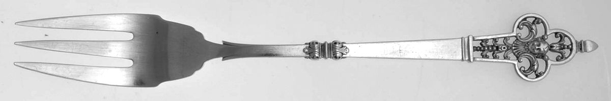 Renaissance (Sterling, 1991) Solid Serving Fork by Christofle France-1