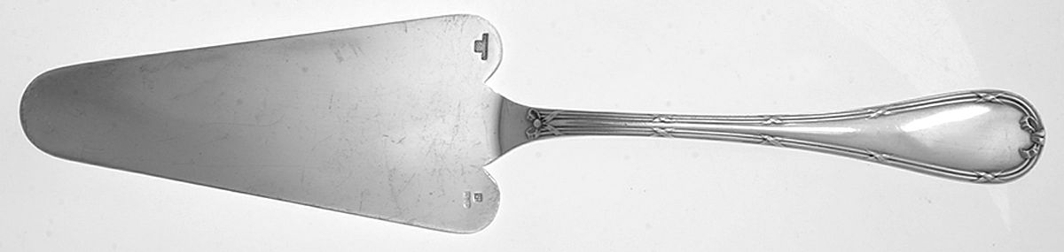 Rubans (Silverplate, 1926) Solid Pie Server by Christofle France-1
