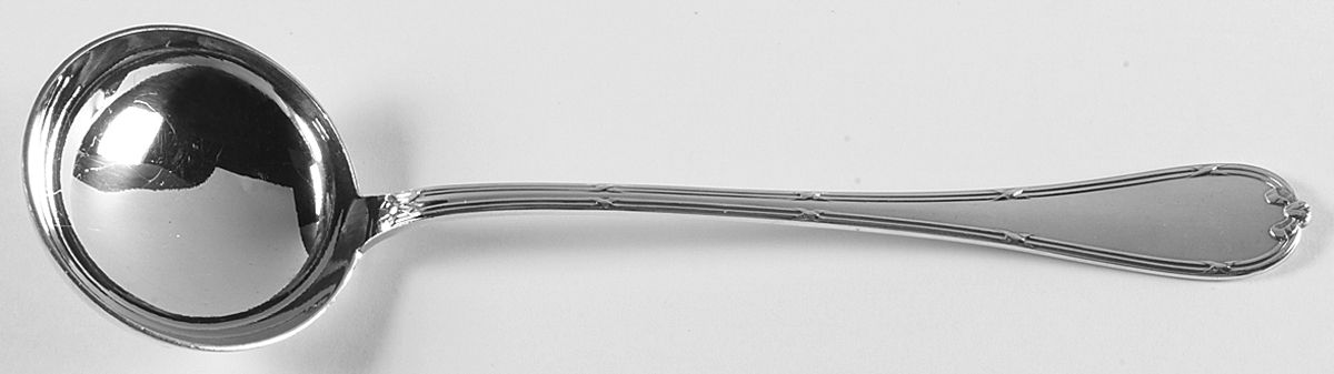 Rubans (Silverplate, 1926) Solid Soup Ladle by Christofle France-1
