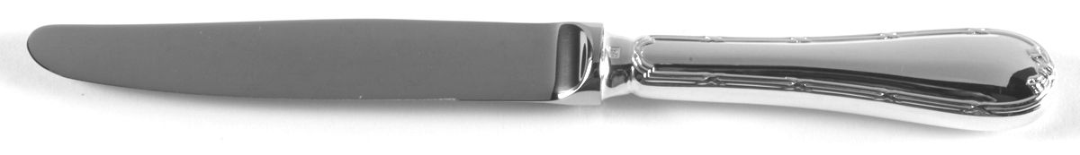 Rubans (Silverplate, 1926) Knife-Dessert/Stainless Blade by Christofle France-1