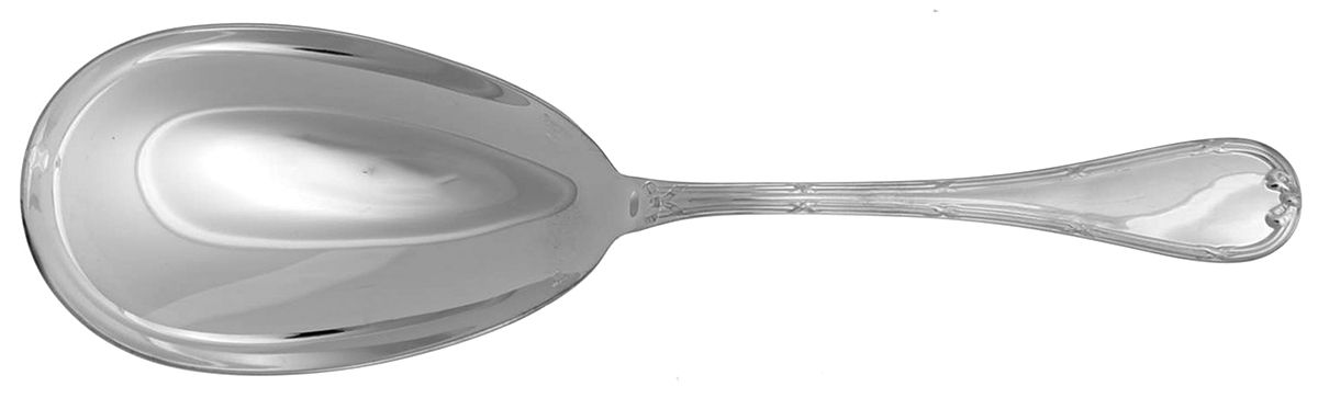 Rubans (Silverplate, 1926) Solid Rice/Potato Spoon by Christofle France-1