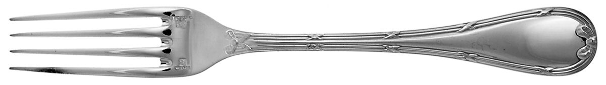 Rubans (Silverplate, 1926) Fork by Christofle France-1