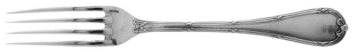 Rubans (Silverplate, 1926) Fork by Christofle France-1