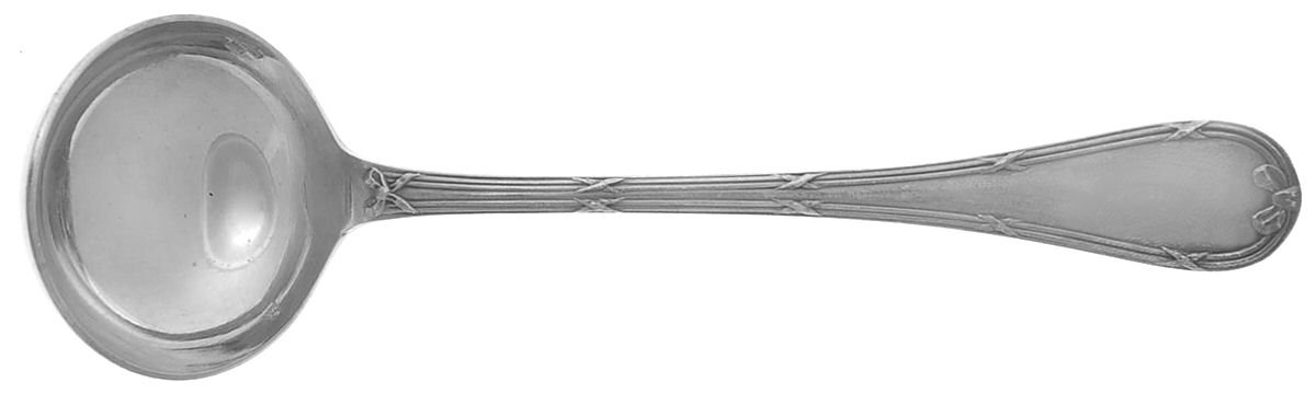 Rubans (Silverplate, 1926) Solid Piece Cream Ladle by Christofle France-1