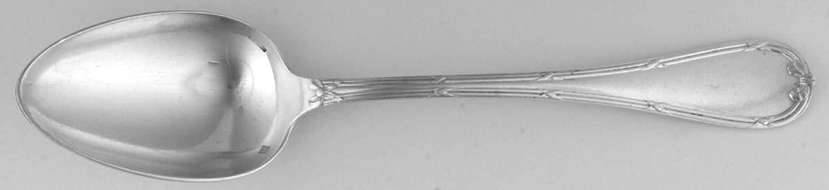 Rubans (Silverplate, 1926) European Place/Oval Soup Spoon by Christofle France-1