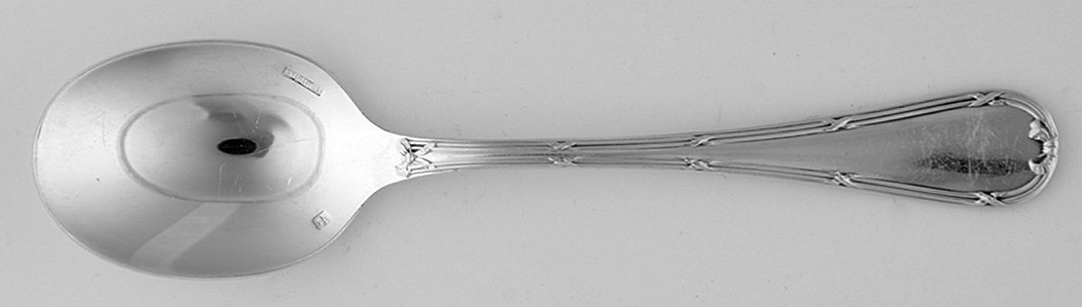 Rubans (Silverplate, 1926) Ice Cream Spoon Individual by Christofle France-1