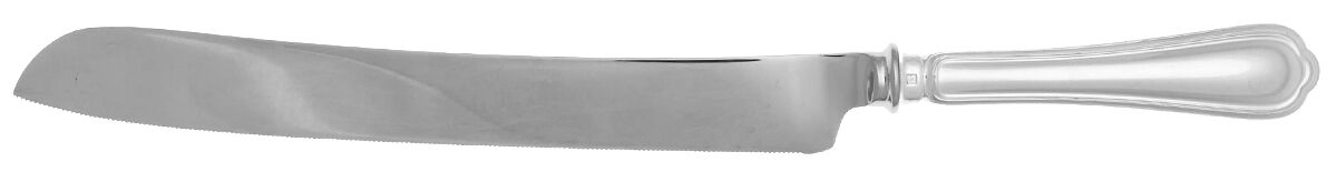 Spatours (Silverplate, 1862, No Monograms) Wedding Cake Knife with Stainless Blade HC by Christofle France-1