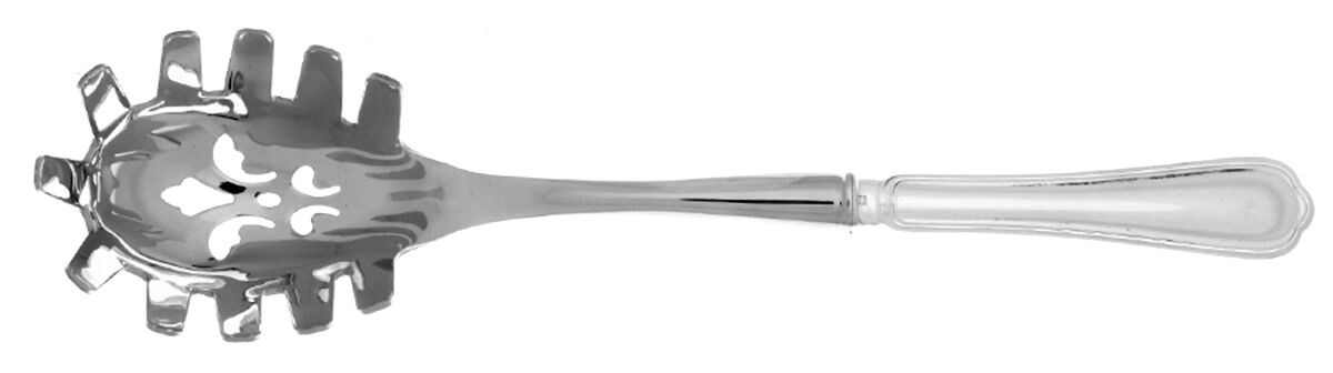 Spatours (Silverplate, 1862, No Monograms) Pasta Server with Stainless Bowl HC by Christofle France-1