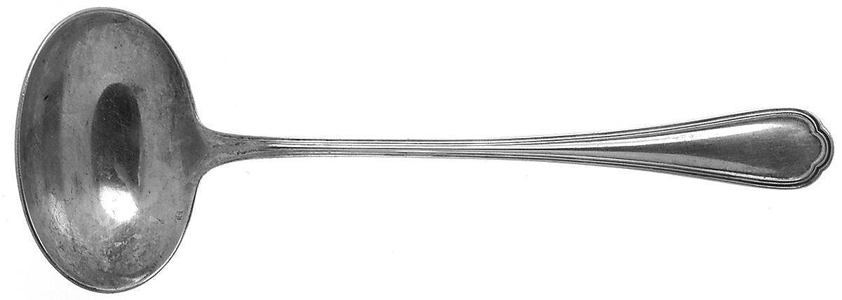 Spatours (Silverplate, 1862, No Monograms) Solid Piece Cream Ladle by Christofle France-1