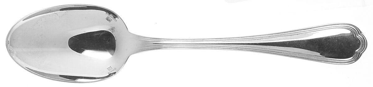 Spatours (Silverplate, 1862, No Monograms) Oval Place Soup Spoon by Christofle France-1