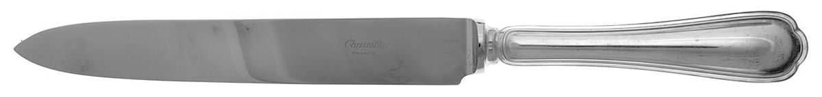 Spatours (Silverplate, 1862, No Monograms) Large Stainless Blade Roast Carving Knife by Christofle France-1