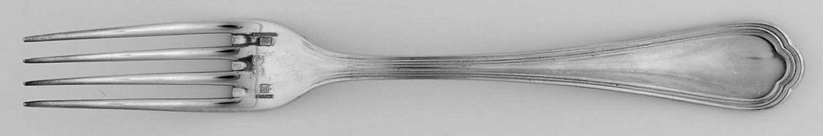 Spatours (Silverplate, 1862, No Monograms) Fork by Christofle France-1