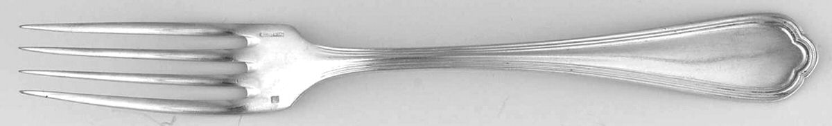 Spatours (Silverplate, 1862, No Monograms) Dessert Fork by Christofle France-1