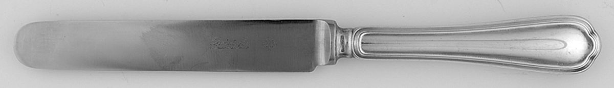 Spatours (Silverplate, 1862, No Monograms) Knife-Dessert/Stainless Blade by Christofle France-1