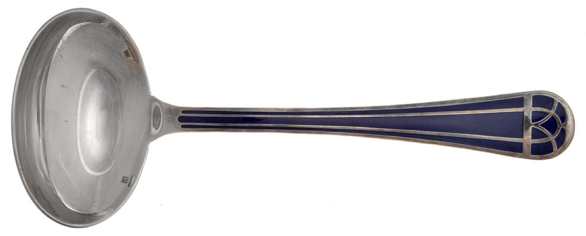 Talisman-Blue (Silverplate, 1995) Solid Gravy Ladle by Christofle France-1
