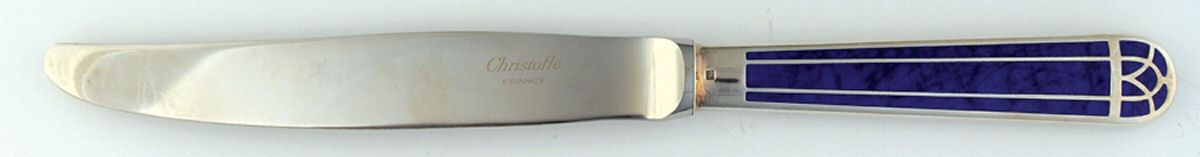 Talisman-Blue (Silverplate, 1995) Modern Hollow Knife by Christofle France-1