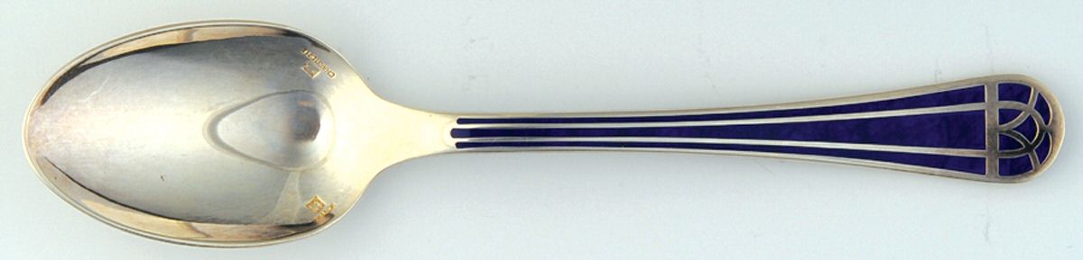 Talisman-Blue (Silverplate, 1995) Teaspoon by Christofle France-1