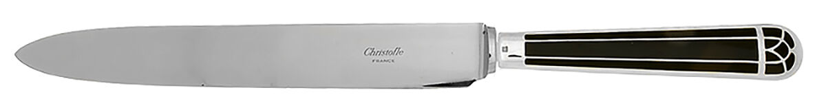 Talisman (Silverplate, 1995) Large Stainless Blade Roast Carving Knife by Christofle France-1