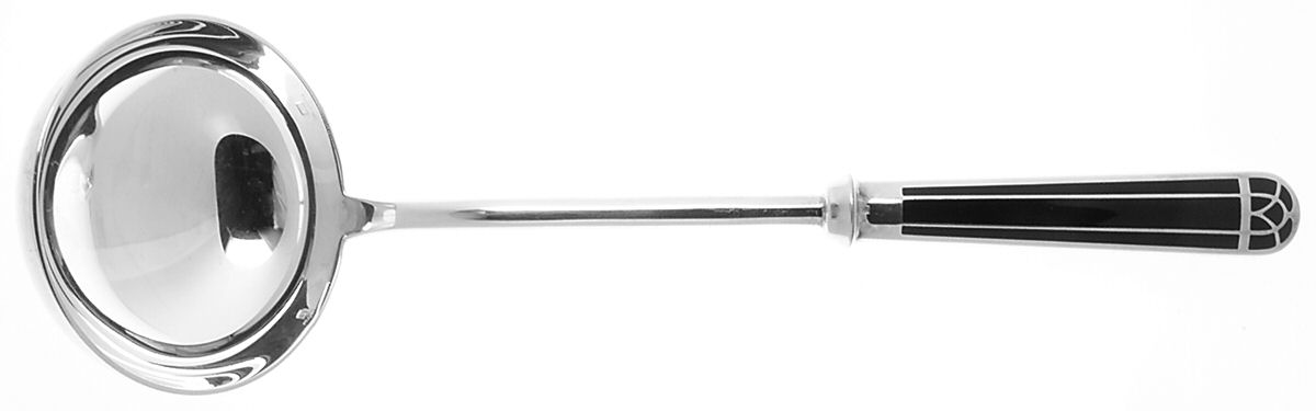 Talisman (Silverplate, 1995) Soup Ladle with Silverplate Bowl by Christofle France-1