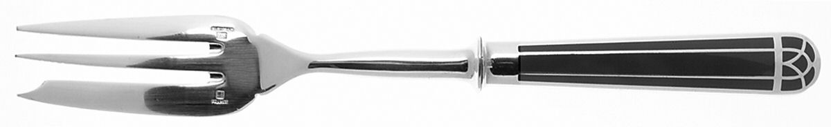 Talisman (Silverplate, 1995) Solid Serving Fork by Christofle France-1