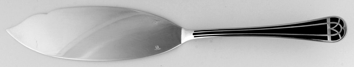Talisman (Silverplate, 1995) Large Solid Fish Serving Knife by Christofle France-1