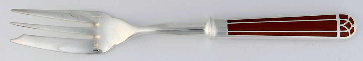 Talisman (Silverplate) Solid Serving Fork by Christofle France-1