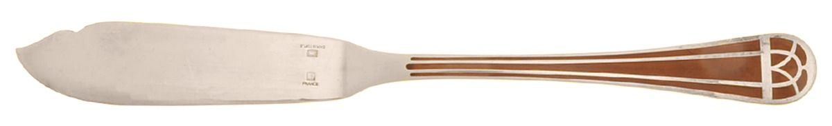 Talisman (Silverplate) Individual Solid Fish Knife by Christofle France-1