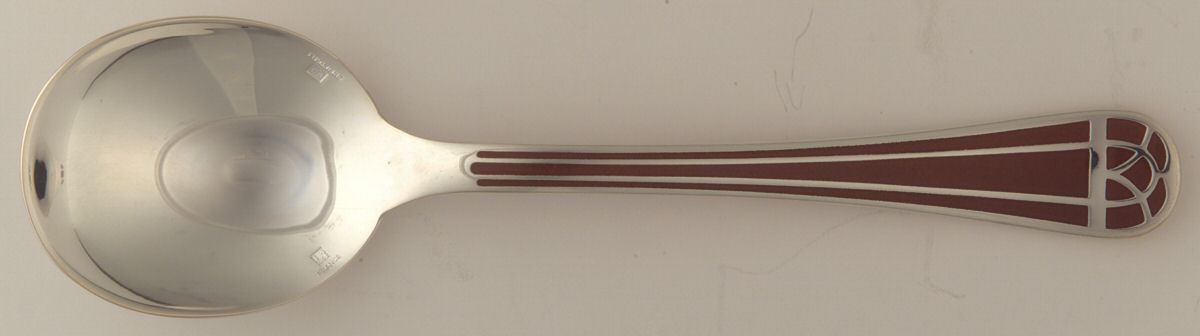Talisman (Silverplate) Round Bowl Soup Spoon (Cream Soup) by Christofle France-1