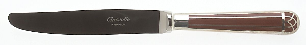 Talisman (Silverplate) Dessert Knife with Stainless Blade by Christofle France-1