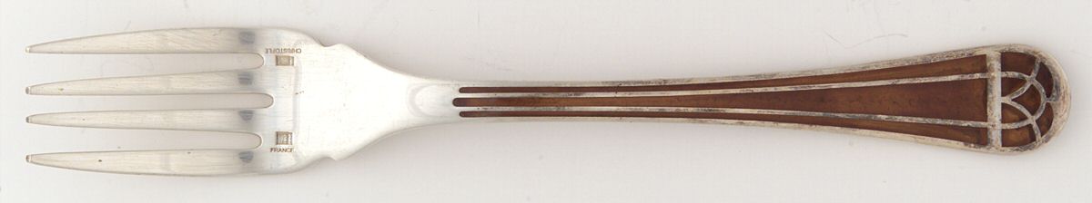 Talisman (Silverplate) Individual Solid Fish Fork by Christofle France-1