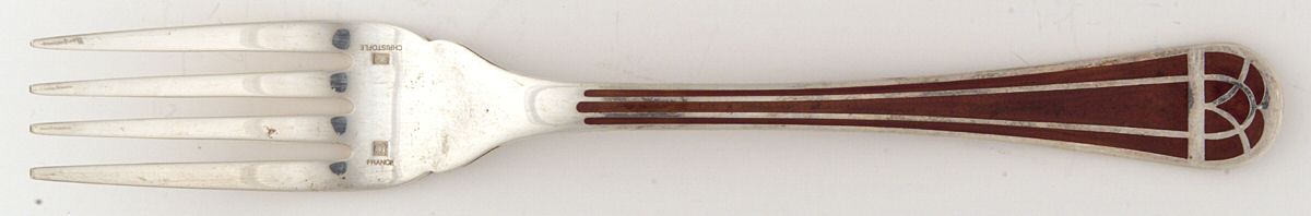 Talisman (Silverplate) Individual Solid Fish Fork by Christofle France-1