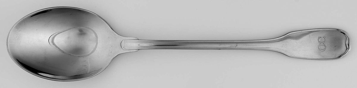 Touraine (Stainless) Solid Serving Spoon by Christofle France-1