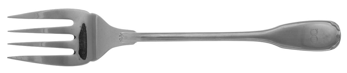 Touraine (Stainless) Solid Serving Fork by Christofle France-1