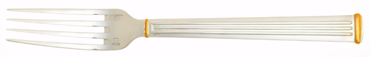 Triade Gold (Silverplate) Dessert Fork by Christofle France-1