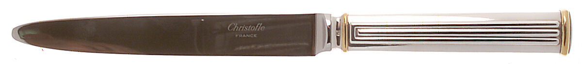 Triade Gold (Silverplate) Knife-New French/Hollow by Christofle France-1