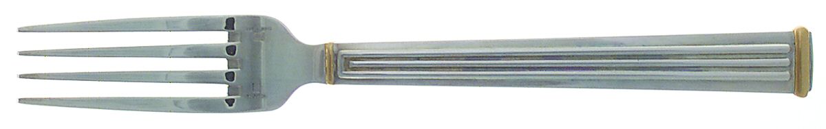 Triade Gold (Silverplate) Fork by Christofle France-1