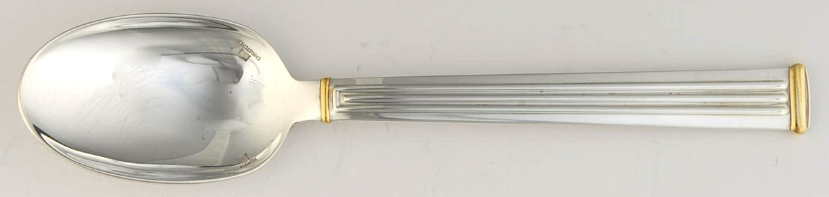 Triade Gold (Silverplate) Dessert/Oval Soup Spoon by Christofle France-1
