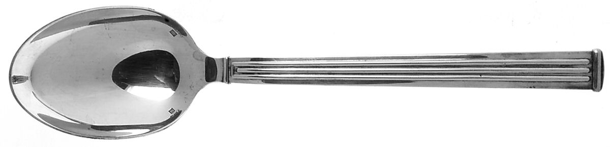 Triade (Silverplate) Solid Salad Serving Spoon by Christofle France-1