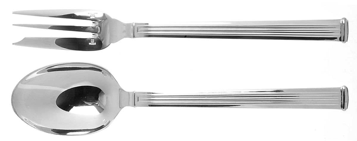 Triade (Silverplate) Solid Serving Set by Christofle France-1